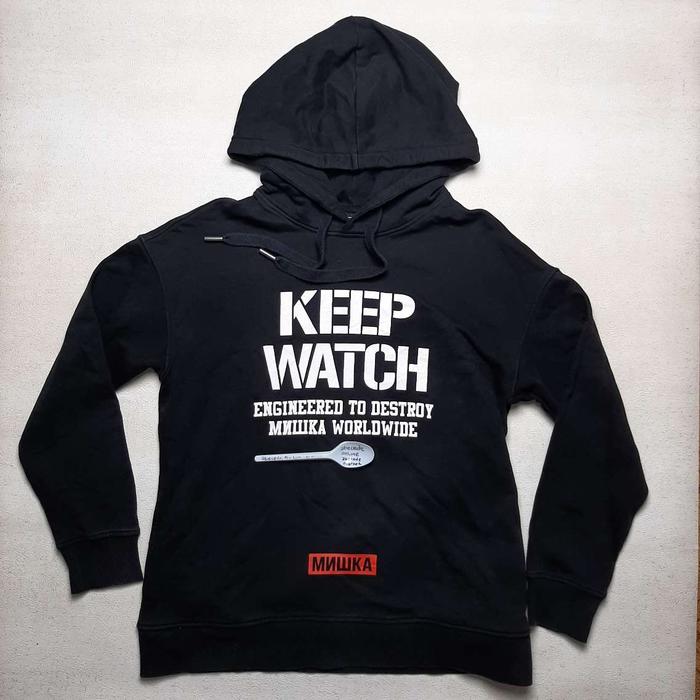 MISHKA Mnwka KEEP WATCH hoodie size S fit M lokal