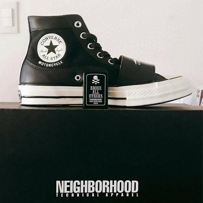 CONVERSE x NEIGHBORHOOD Chuck 70 Moto Hi Black/White