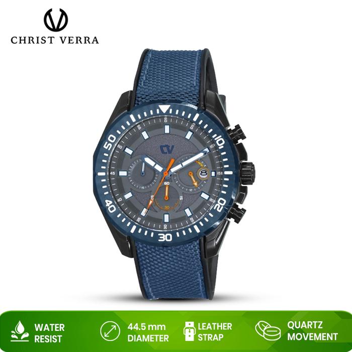 Jam Tangan Pria Christ Verra CV C 80241G-36B GRY Original Resmi