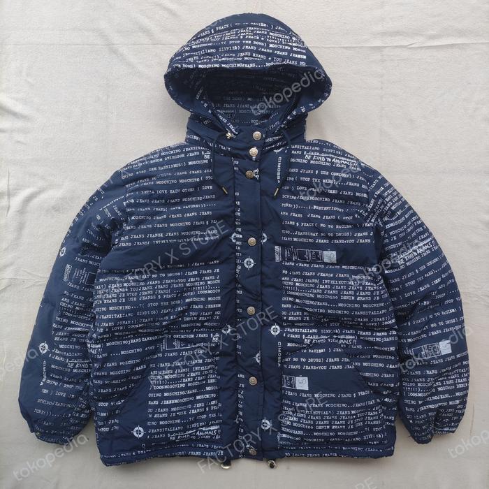 MOSCHINO JEANS TYPEWRITER PUFFER JACKET BKN CARHARTT STUSSY WTAPS CDG