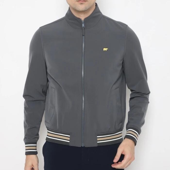 JACK NICKLAUS Sparrow Jaket Pria Original SLIMFIT, charcoal