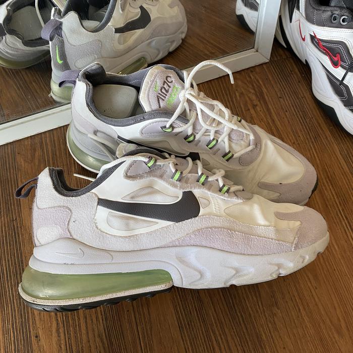 Nike Air Max 270 React White Grey Volt Original - Sneakers second mark