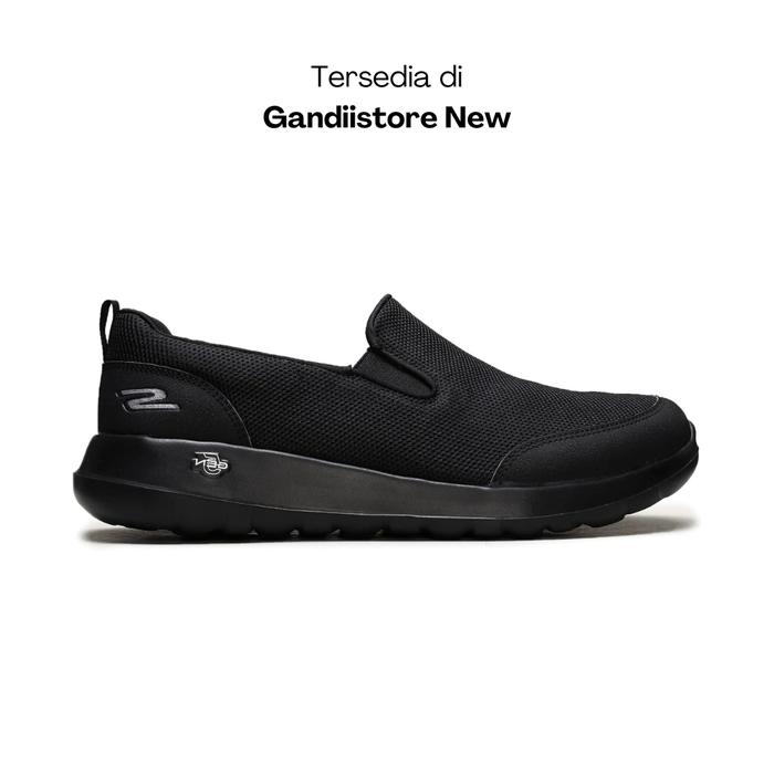 Sepatu Slip On Pria Skechers Go Walk Max Clinched 216010/BBK Ful Black