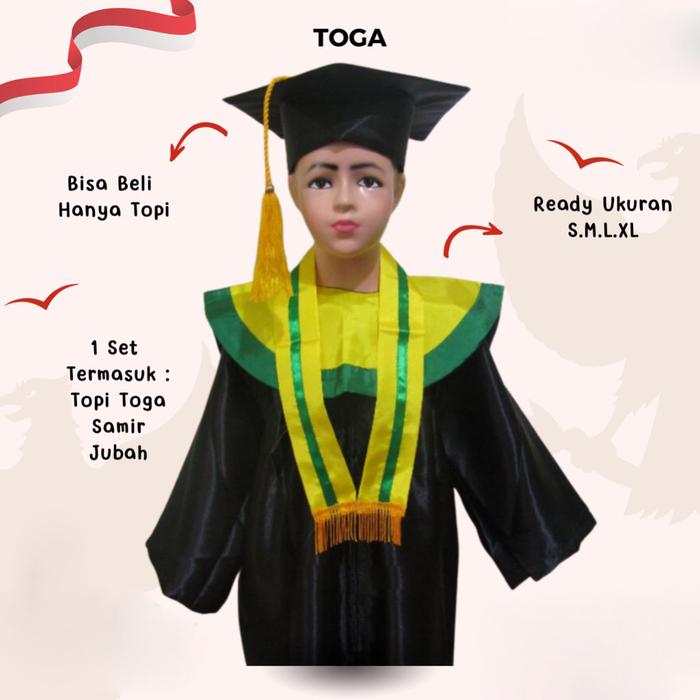 Toga Seragam Wisuda Anak TK Baju Kelulusan TK Laki Laki Perempuan