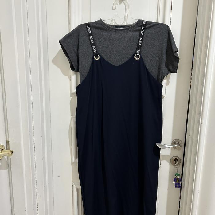 Dress elektrik biru