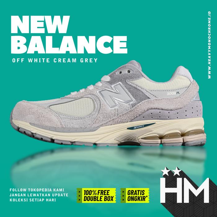 NB Balance 2002R Off White Cream Grey M2002REK (Size 36-45)