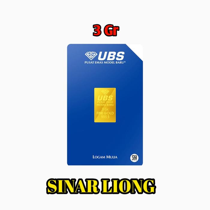 Emas logam mulia lm ubs 3 gr gram