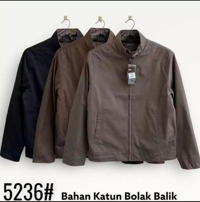 JAKET BOSS IMPORT CLASSIC BOLAK BALIK JUMBO PRIA MURAH ORIGINAL