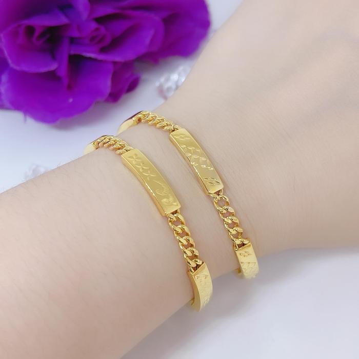 Gelang Plat emas 375/8K