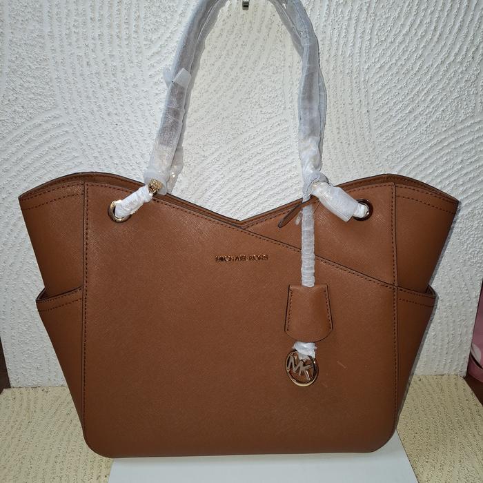 TAS WANITA MK JET SET TRAVEL LARGE CHAIN SHOULDER TOTE LUGGAGE