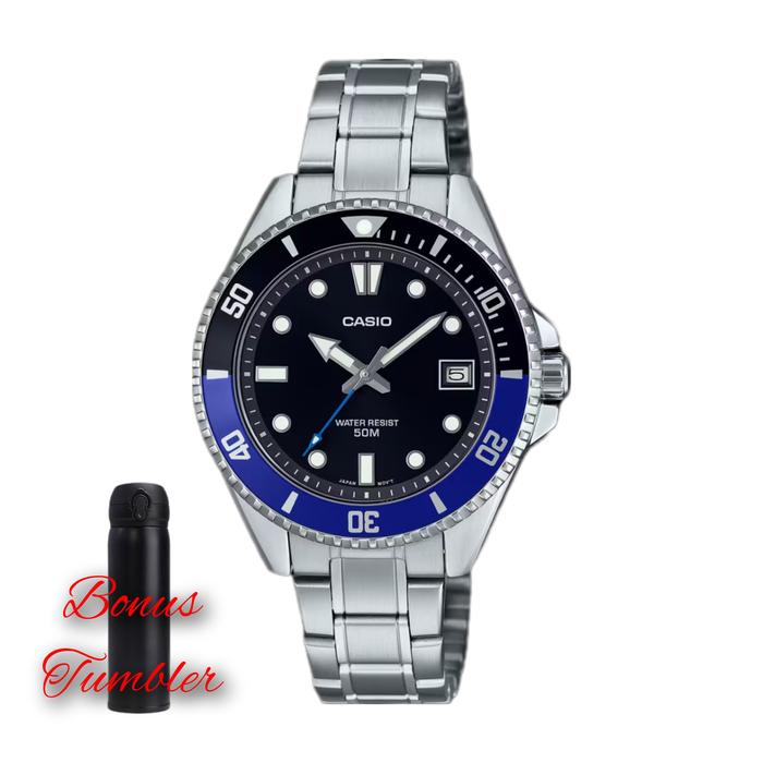 Jam tangan wanita Casio Mdv-10d-1a2vdr / Casio rantai mdv-10d original