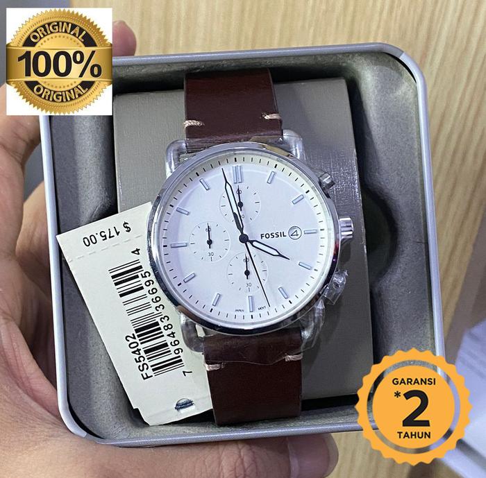 FS5402 The Commuter Chronograph Beige Dial Brown Original