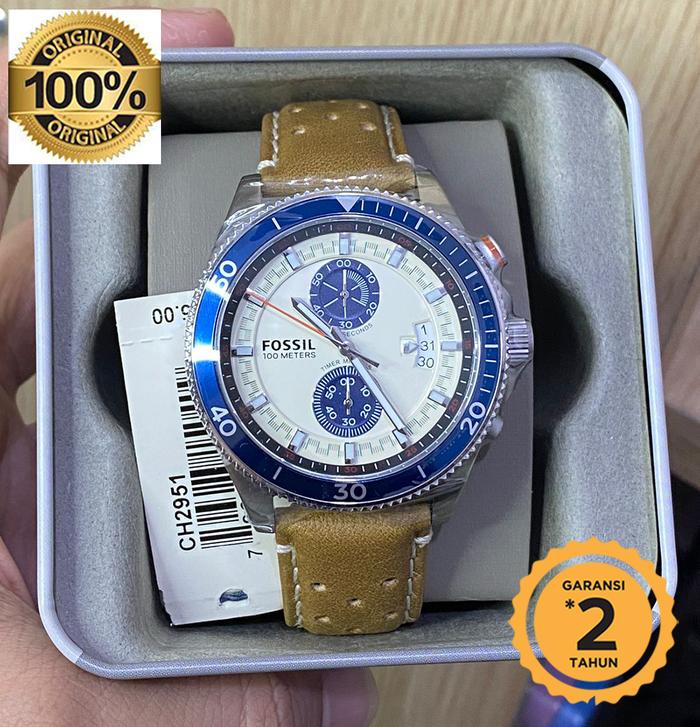 CH2951 Wakefieldd Chronograph Brown Leather Strap original
