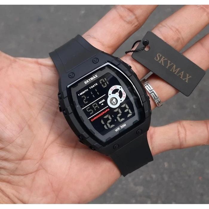 Jam SKYMAX Original 2209 rubber sport kotak led digital jam sky max T5