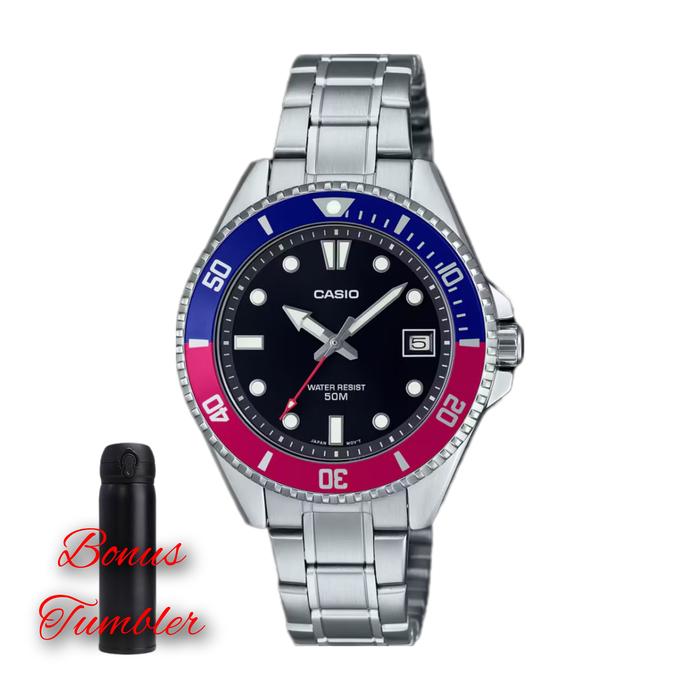 Jam tangan wanita Casio Mdv-10d-1a3vdr / Casio rantai mdv-10d original