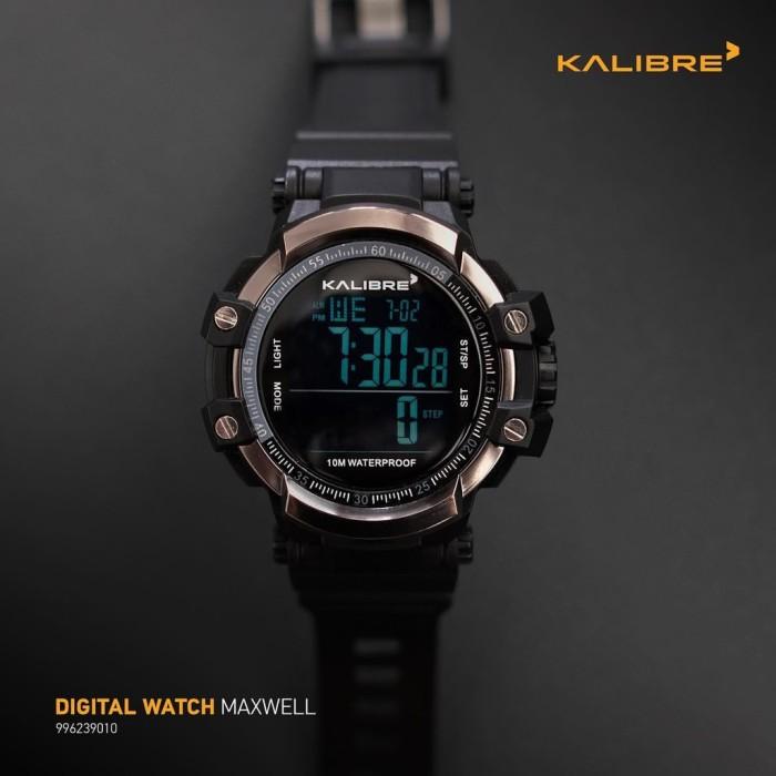 Jam Tangan Pria Kalibre Maxwell 996289 010 Original Digital Watch - Black Grey
