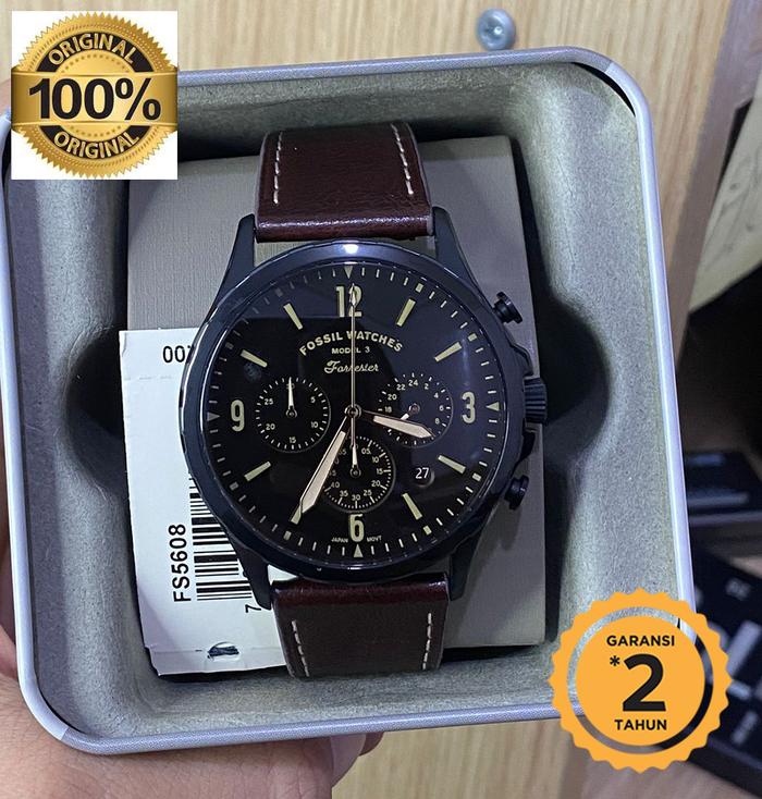 Forrester FS5608 Chronograph Men Brown Leather original