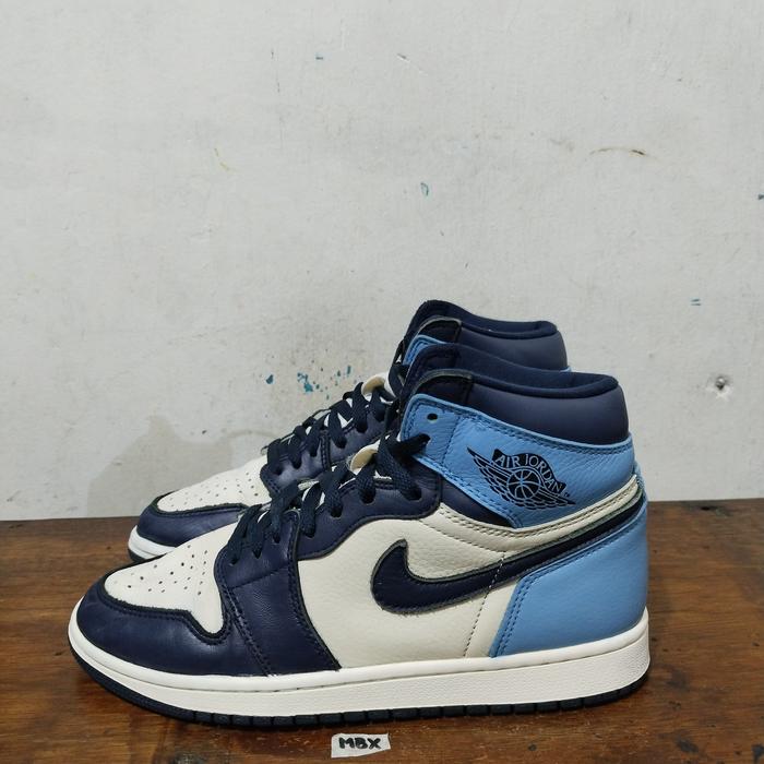 sepatu second ori nike aj1 obsidian size 41