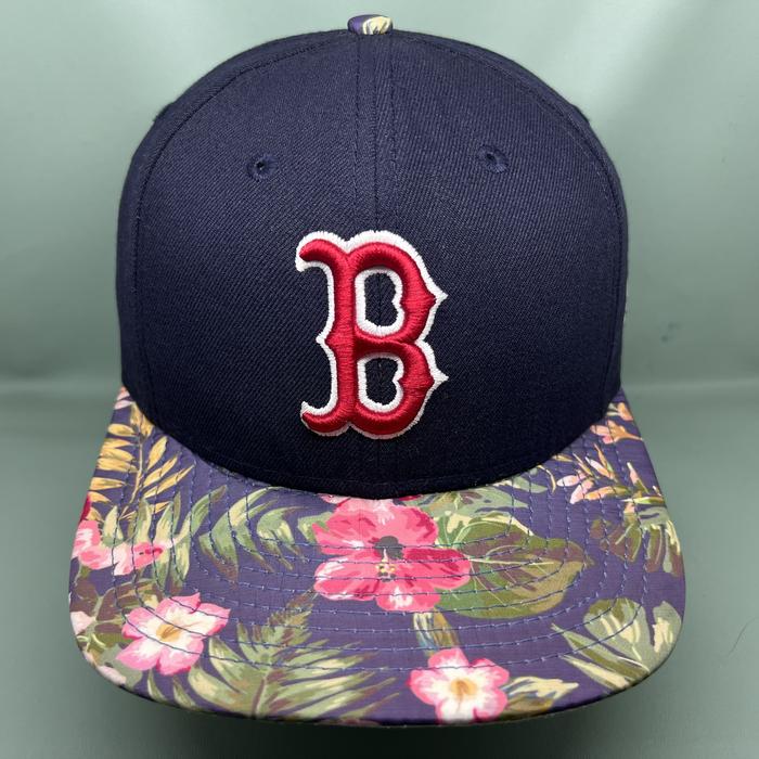 Topi Baseball MLB New Era Boston Red Sox Floral Cap Navy