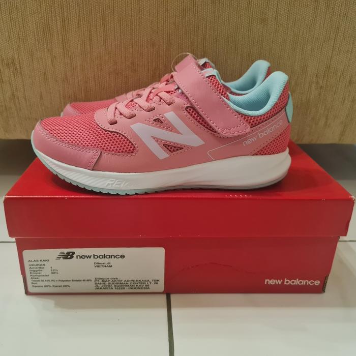 Sepatu Anak New Balance NB 570v3 Bungee Lace with Top Strap Original 100% BNIB