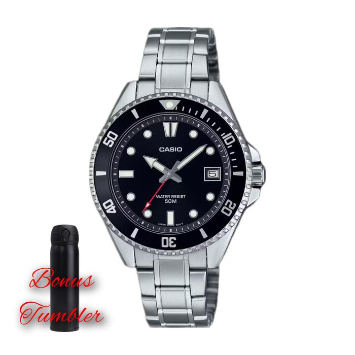 Jam tangan wanita Casio Mdv-10d-1a1vdr / Casio rantai mdv-10d original