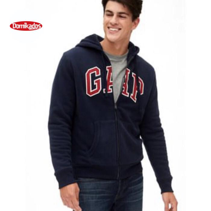 Jaket hoodie musim dingin GAP  sherpa NEW Original blue