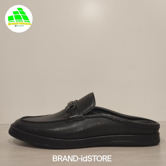 Andrew Original  Seri H D005-01 Sepatu Sandal Pria 100% Kulit Asli Black