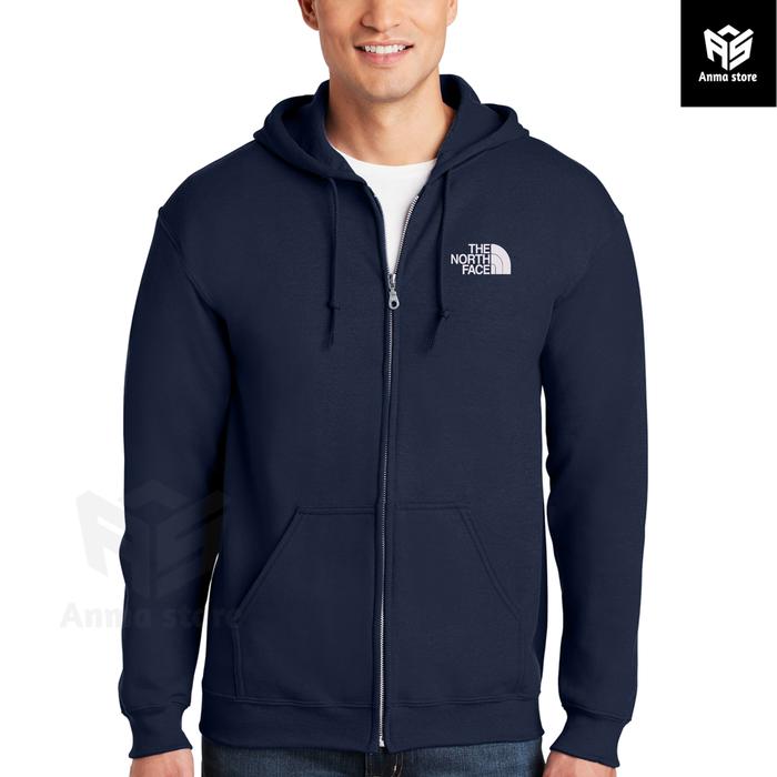 Hoodie Zipper Pria Wanita Pendaki Gunung Indonesia TNF