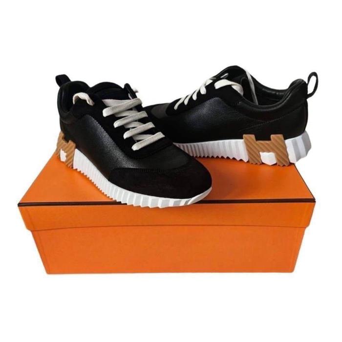 Sepatu Hermes Bouncing Black Original