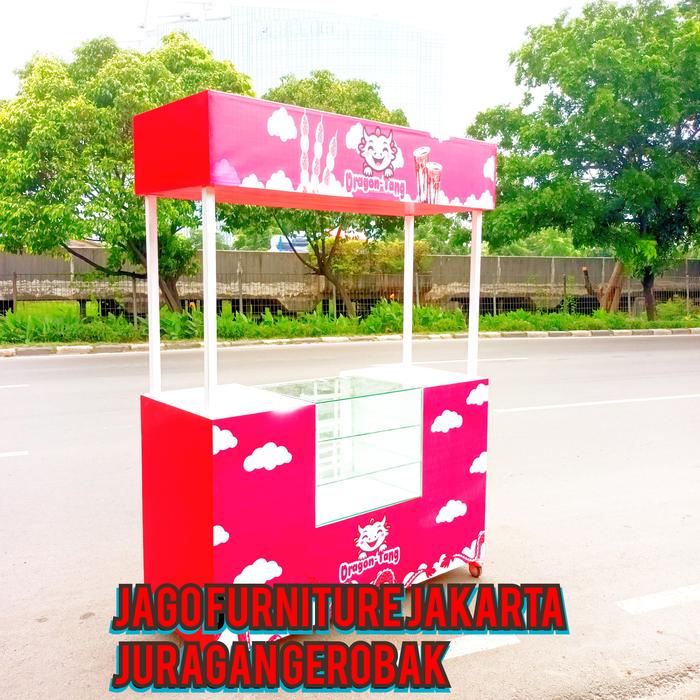 gerobak premen buah, gerobak roti