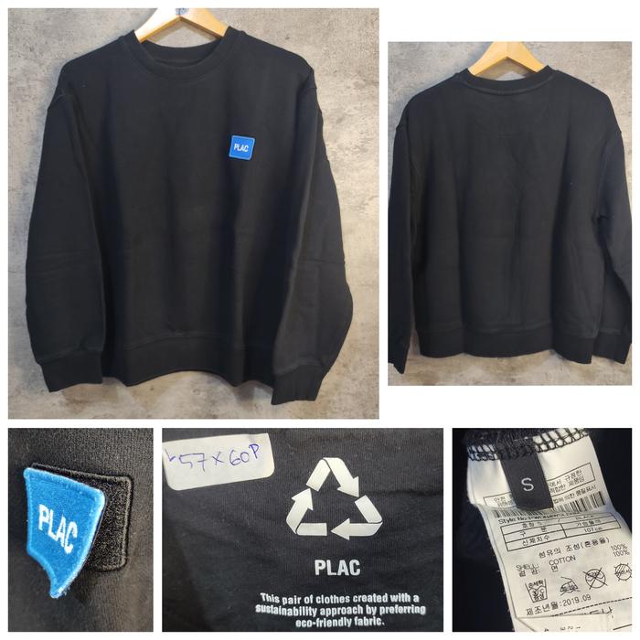 crewneck Plac logo velcro