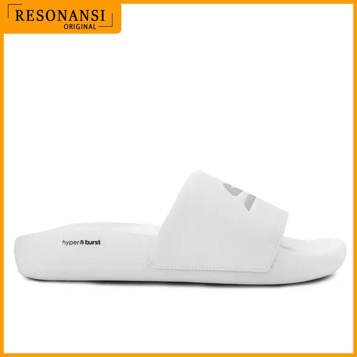 SANDAL PRIA TERBARU SKECHERS ORIGINAL HYPER SLIDE PUTIH EMPUK