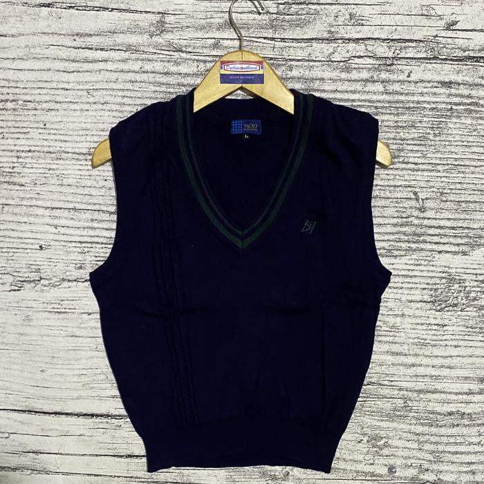 Vest rompi knit knitwear rajut atasan wanita cewek fashion academia Yacht School uniform second beka