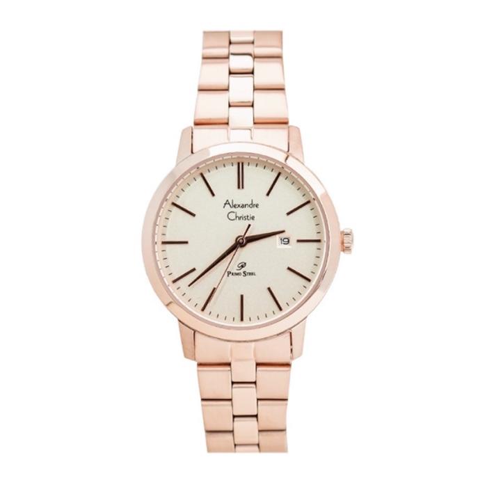 ALEXANDRE CHRISTIE AC 1007 FULL ROSEGOLD LADY LDBRGLN Jam Tangan Wanita