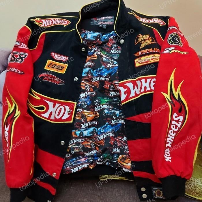 JAKET NASCAR VINTAGE HOT WHE*LS JH Desig* AUTHENTIC (Super Rare)