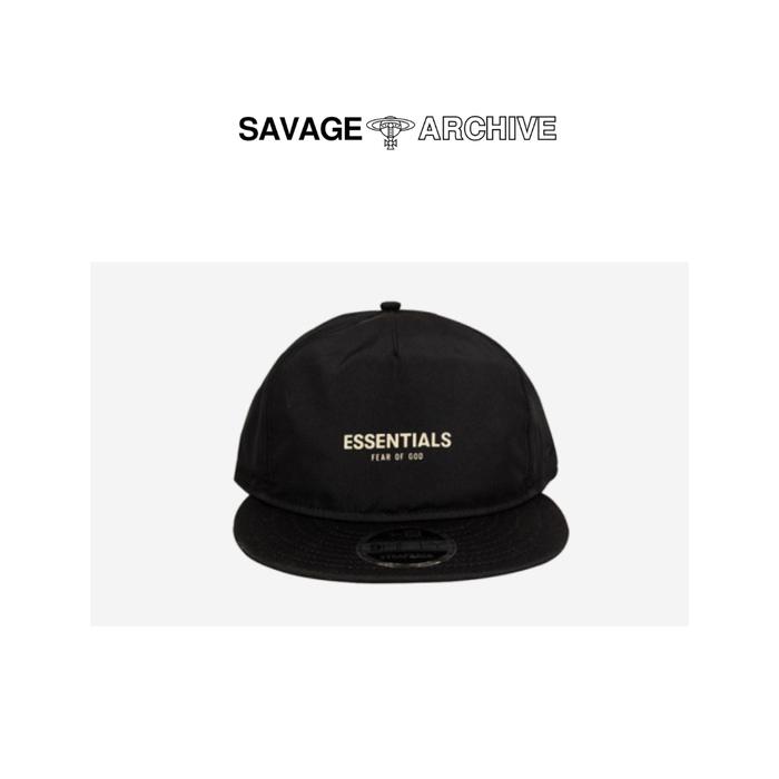NEW ERA X FEAR OF GOD ESSENTIALS RETRO CROWN 9FIFTY NAVY CAP