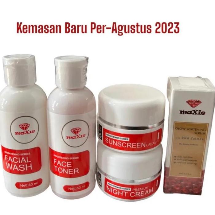 Sepaket Maxie glow + Serum DNA Glowing Maxie - Paket Maxie + Cream