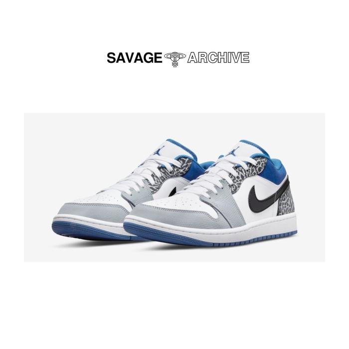 AIR JORDAN 1 Low Elephant Print True Blue