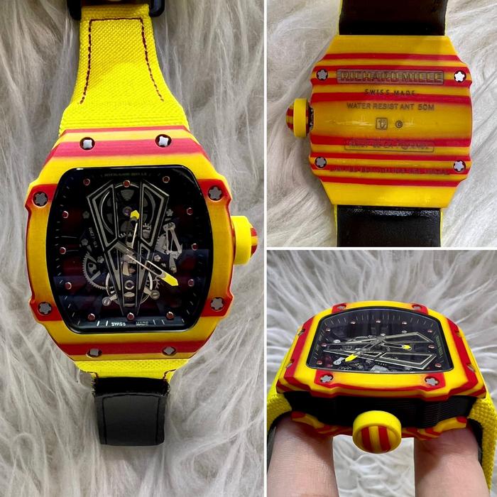 Jam tangan Automatic Swiss RM 27-03 Rafael Nadal Carbon Nilon strap