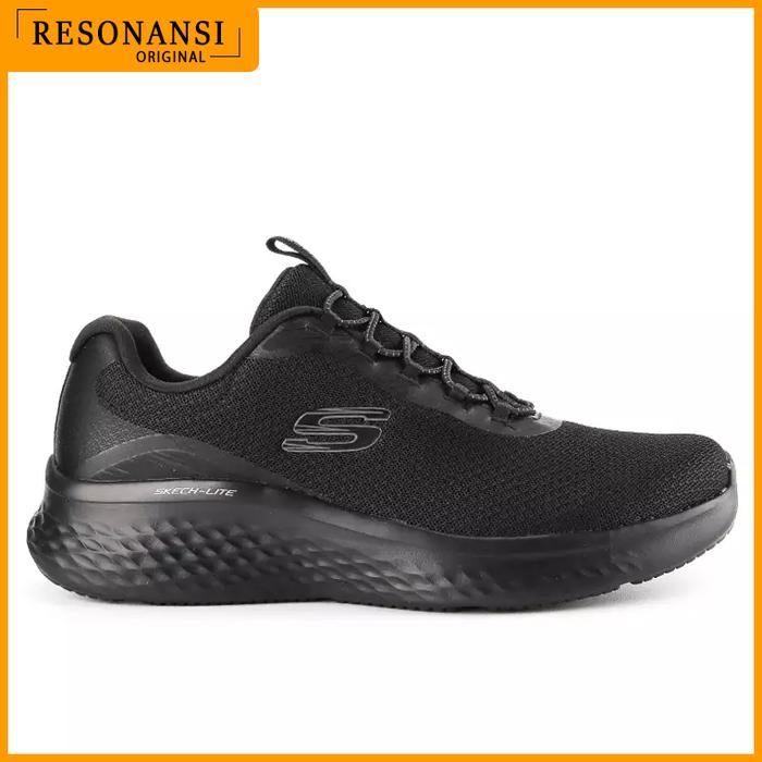 SEPATU PRIA TERBARU SKECHERS ORIGINAL SNEAKERS SKECH-LITE PRO FULL BLACK