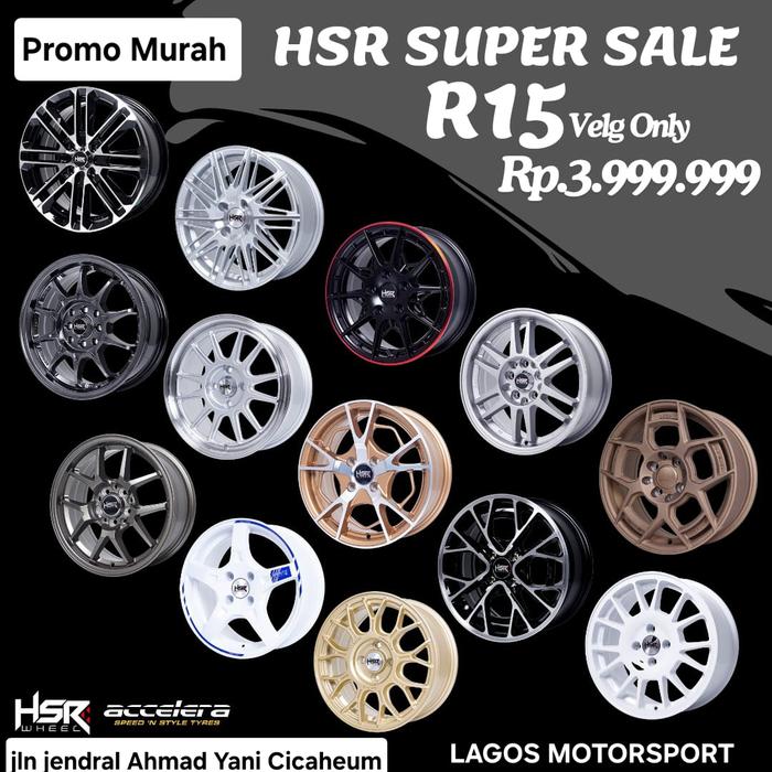 Hay Guys ini nih velg R15 HSR WHEEL Yg lagi promo