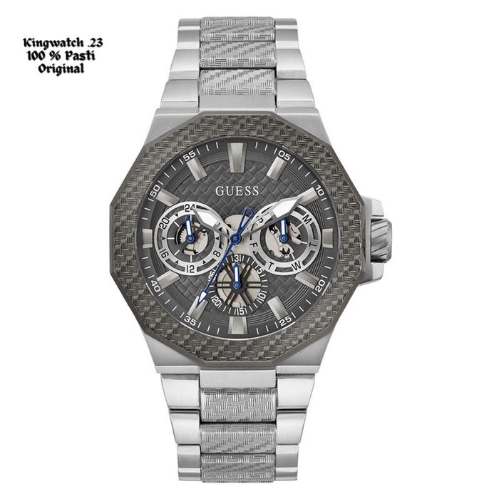 GUESS GW0636G1 INDY Jam Tangan Pria Analog Multi Fungsi Steel Original Garansi Resmi