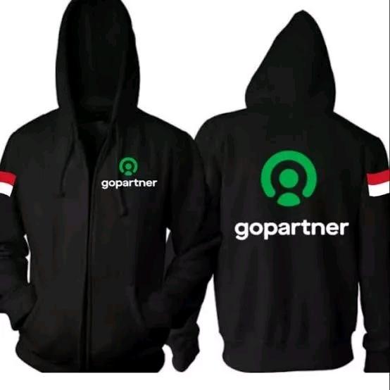 jaket Hoodie resleting go partner