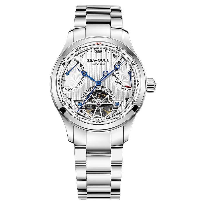 Seagull M163S Men Watch | Automatic Mechanical Watch with Exposed Flywheel