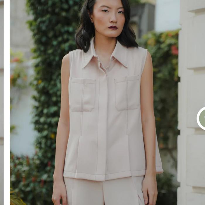 Maven New Jane Kim Spring Pear Sleeveless