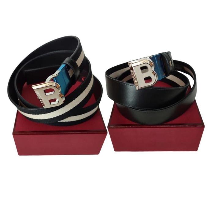 Ikat Pinggang Bally Belt Bissing Reverseble Black Original