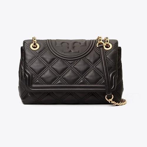 TAS T B Soft medium Fleming Distressed Convertible Shoulder Bag hitam