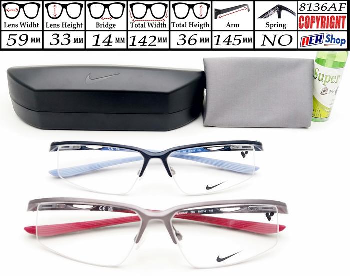 Kacamata NIKE 100 % ORIGINAL frame kacamata NIKE Half frame original frame kacamata minus sporty ele