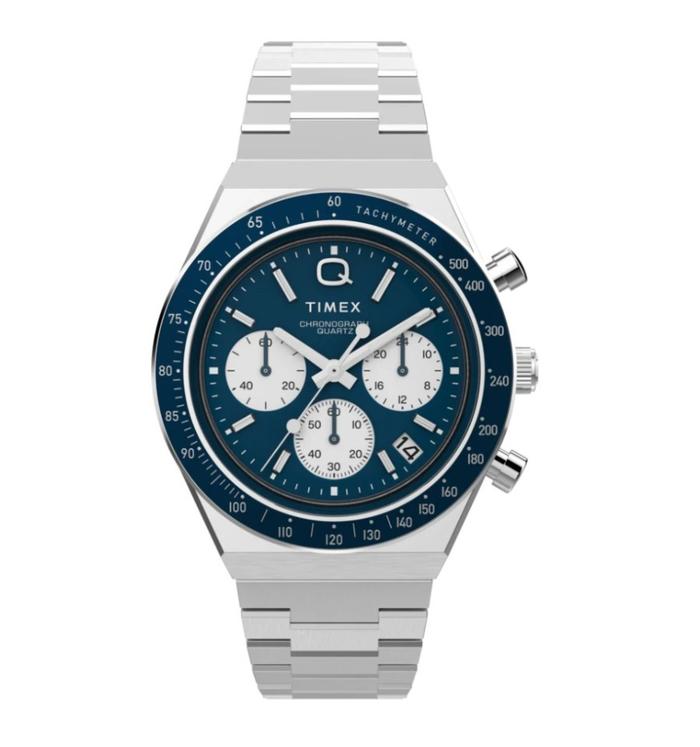 Jam Tangan Pria Timex Q TW2W51600 Chronograph Stainless Steel