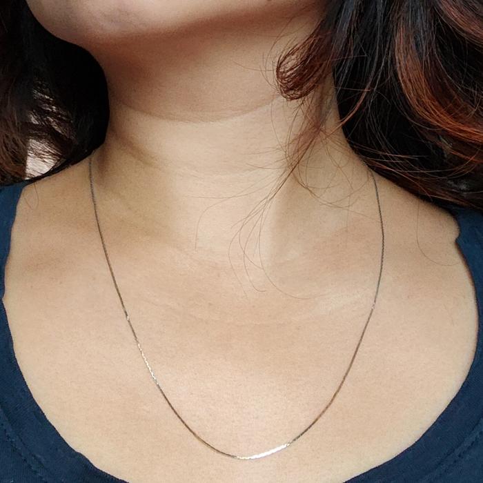 Vintage Monet Classic Silvertone Necklace Kalung B26